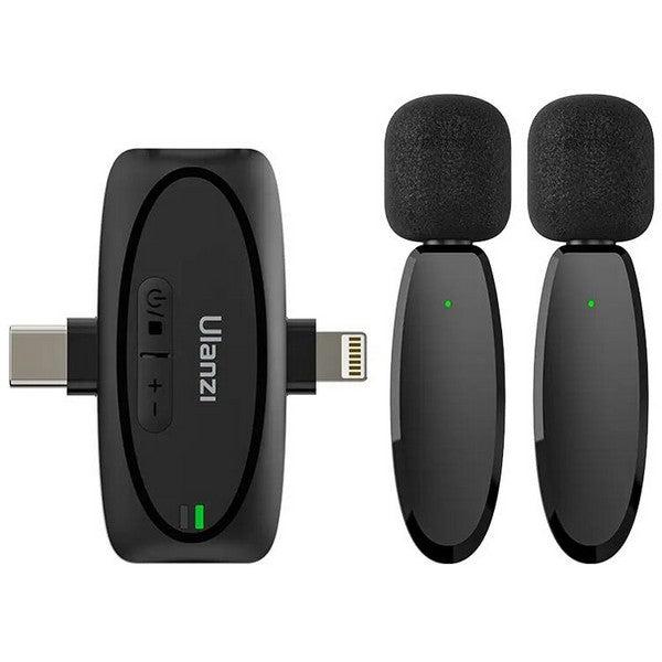 Ulanzi V6 3-in-1 Wireless Lavalier Microphone – Wireless audio solution for clear voice recording, ideal for interviews, vlogging, and content creation
