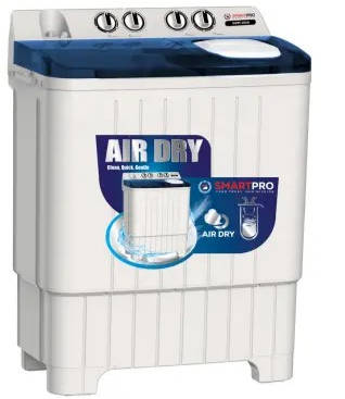 SmartPro SWM-10SA 10kg Twin-Tub Washing Machine – Powerful & Efficient, Easy Operation & Quick Wash