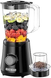 BLACK+DECKER BX530-B5 Blender with Grinder 1.5L 500W – Powerful Motor, Smooth Blending & Easy Cleaning