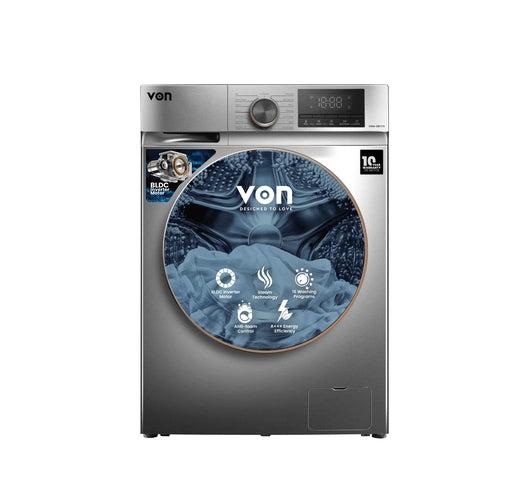 VON VWM-10FVTS 10KG Front Load Washing Machine – Fully Automatic, Energy Efficient Washer