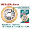 Total THT576003B Tile Cutter Blade Ø22xØ6x2mm – High Precision Replacement Blade for Ceramic & Porcelain Tiles