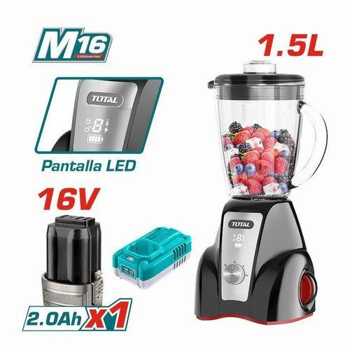 Total TJB052K 1.5L Cordless Stand Blender – 300W, 16V Portable Electric Mixer for Smoothies & Shakes