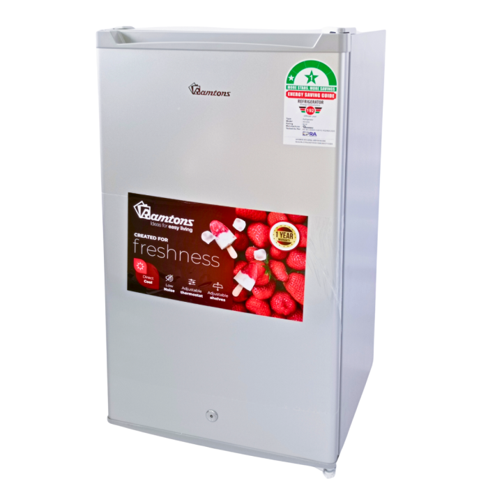 Ramtons RF/233 90L Single Door Direct Cool Fridge – Compact Design, Efficient Cooling, Low Power Consumption, Ideal for Home, Office & Small Business Use