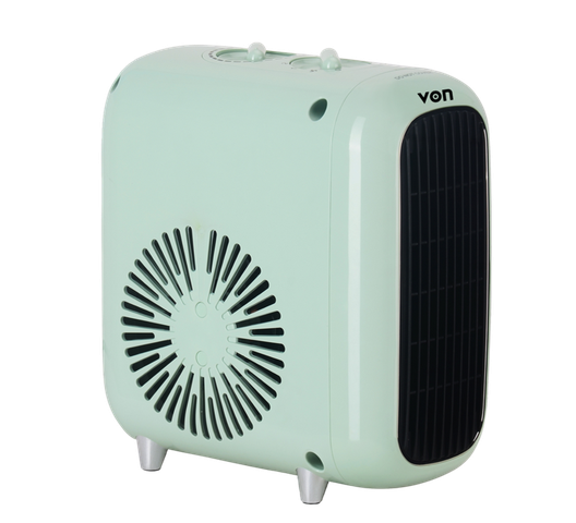 VON VHC153MNAW 1500W Ceramic Heater – Fast Heating Portable Room Heater for Home & Office