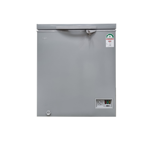 VON VAFC15DKG/DHG 142L Chest Freezer – Energy Efficient Deep Freezer for Home & Commercial Use