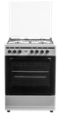 VON VCF653141NSY Freestanding Cooker 3 Gas + 1 Electric Burners, Thick Enamel- Versatile cooking options for all meals