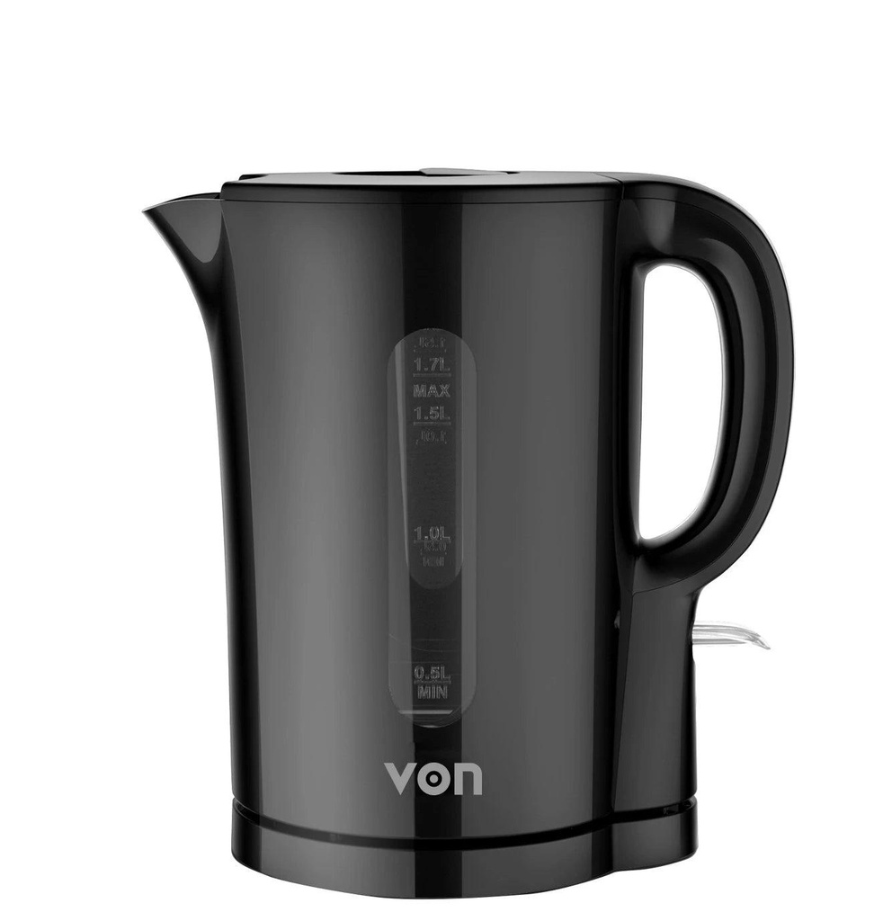 VON VKCL17CDB 1.7L Cordless Electric Kettle – Fast-Boiling Stainless Steel Kettle