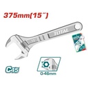 Total THT1010153 375mm (15") 6-Piece Adjustable Wrench Set – Heavy Duty Hand Tool for Home, Automotive & Mechanical Use