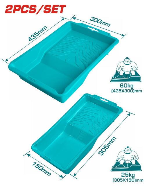 Total TCHPTT435105 2-Piece Paint Tray Set – Durable Painting Tool Kit for Home & Professional Use