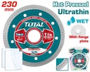 Total TAC2182301HT 230mm (9″) x 22.2mm Ultrathin Diamond Cutting Disc – Mesh Rim Precision Blade for Stone, Tile & Concrete