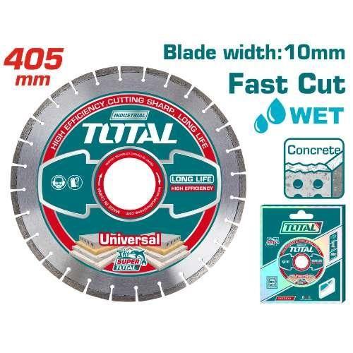 Total TAC2144052 405mm (16") x 25.4mm Diamond Disc for Floor Saw – Heavy Duty Cutting Blade for Concrete, Asphalt & Stone
