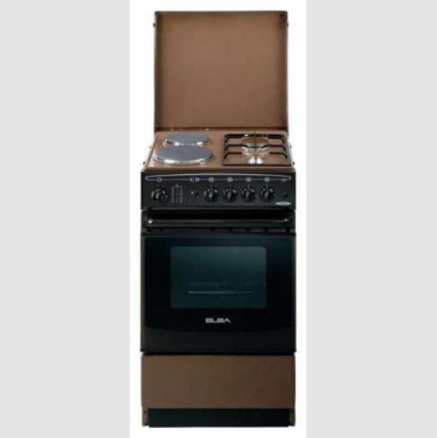 Ramtons EB/104 2 Gas + 2 Electric Enamel Cooker 50×50 – Dual Fuel Cooking, Durable Enamel Finish, Compact Size, Ideal for Home