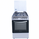 Ramtons RC/610 3G+1E 60x60 Half Inox Cooker – Powerful 3 Gas Burners + 1 Electric Plate, Durable Stainless Steel, Ideal for Home, Office & Small Commercial Kitchens