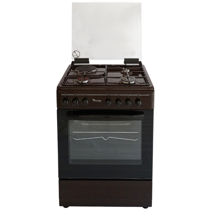 Ramtons RC/705 3G+1E 60x55 Cooker – 3 Gas Burners & 1 Electric Plate, Spacious Oven, Durable Build, Ideal for Home & Commercial Kitchens