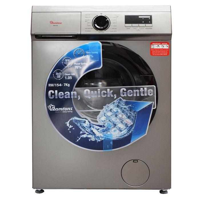 Ramtons RW/154 7KG Front Load Fully Automatic Washer 1400RPM – High-Efficiency Washing, Gentle on Clothes, Multiple Wash Programs, Perfect for Home & Small Office Use