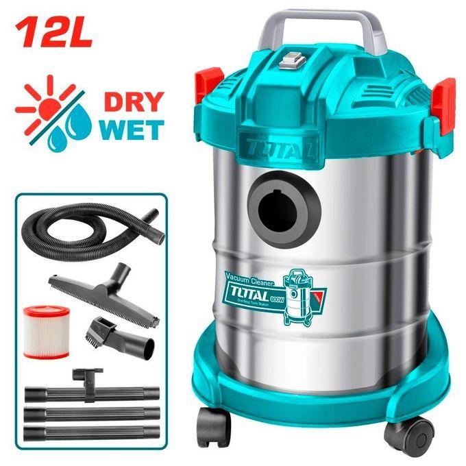 Total TVC14122 12L 800W Vacuum Cleaner – Powerful Wet & Dry Home & Commercial Cleaning