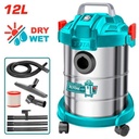 Total TVC14122 12L 800W Vacuum Cleaner – Powerful Wet & Dry Home & Commercial Cleaning
