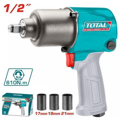 Total TAT40122 12.5mm (1/2") Air Impact Wrench – Heavy Duty Pneumatic Socket Tool for Automotive & Mechanical Use