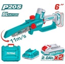 Total TGSLI20662 6″ 12V Cordless Pruner Saw – Rechargeable Battery-Powered Garden & Tree Pruning Tool
