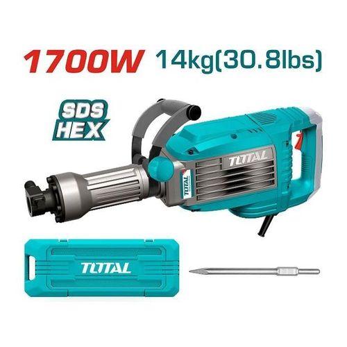 Total TH2170682-8 1700W Demolition Breaker – Heavy Duty Electric Jackhammer for Concrete & Masonry Work