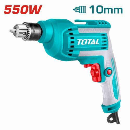 Total TD55108 550W 10mm Electric Drill – Heavy Duty Power Tool for Drilling Wood, Metal & Plastic
