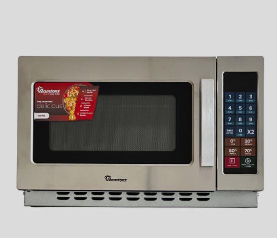 Ramtons RM/763 34L Commercial Microwave Oven – Large Capacity, Heavy-Duty Performance, Fast Heating, Durable Build, Ideal for Restaurants, Offices & Commercial Kitchens