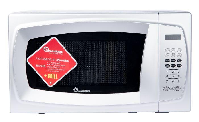 Ramtons RM/310 20L Microwave + Grill – Powerful 2-in-1 Cooking, Manual Controls, Perfect for Home, Office & Light Commercial Use