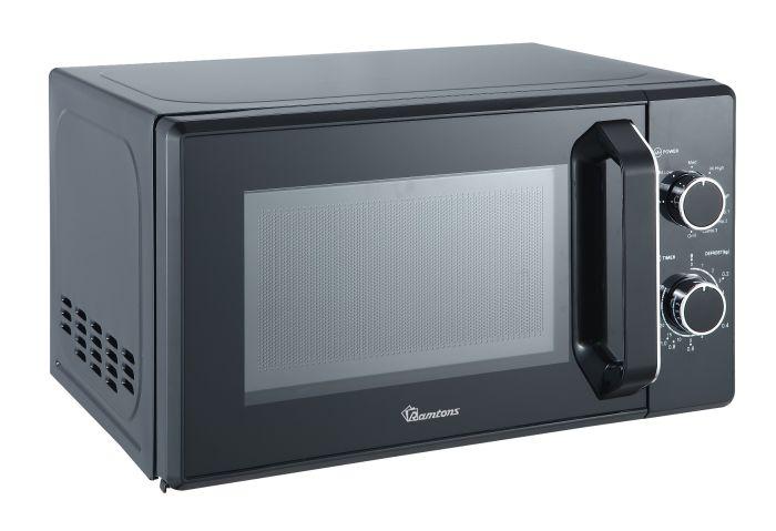 Ramtons RM/573 20L Manual Microwave Oven – Compact Design, Powerful Heating, Easy Manual Controls, Ideal for Home, Office & Small Commercial Use