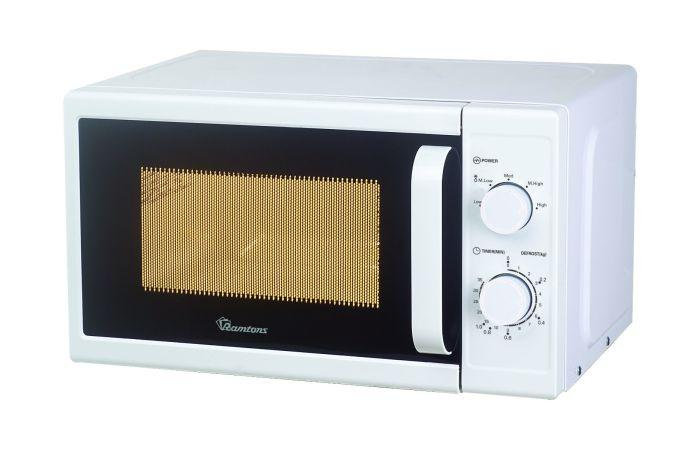 Ramtons RM/328 20L Manual Microwave Oven – Compact Design, Power, Multiple Cooking Levels, Easy-to-Use Dial Controls, Home & Kitchen Use
