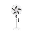 Sanford SF974RSFN 18-Inch Rechargeable Stand Fan with Solar Panel – Powerful, strong airflow, height-adjustable design, and long backup time