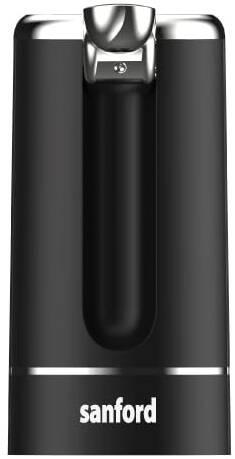 Sanford SF1801BWD Rechargeable Automatic Water Dispenser – 1200mAh battery, one-touch operation, USB charging, and universal bottle compatibility for easy, hygienic water dispensing at home or office.