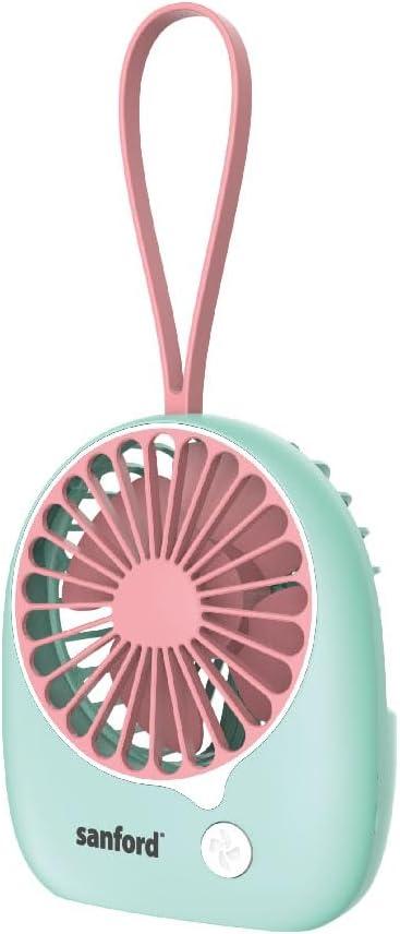 Sanford SF6653MFN Rechargeable Mini Fan – USB charging, lightweight and portable design, multiple speed settings, and quiet operation perfect for personal cooling at home, office, or outdoors.