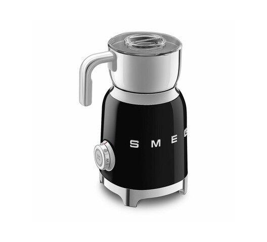 SMEG MFF11BLUK 250ML Milk Frother – Electric Frother for Hot & Cold Milk, Creamy Coffee & Cappuccinos