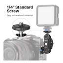 Ulanzi R102 Double Ball Head & 1/4'' Screw – Compact mounting accessory for flexible camera and device positioning