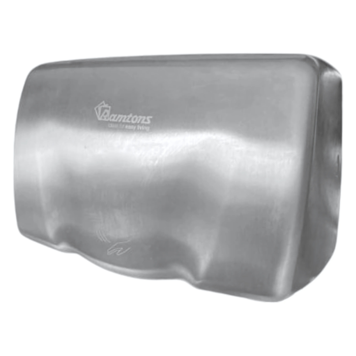 Ramtons RM/698 Hand Dryer – Automatic, High-Speed, Energy Efficient, Durable Stainless Steel, Wall-Mounted for Home, Office & Public Washrooms