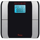 Ramtons RM/491 Weighing & Body Fat Scale – Digital, High Precision, BMI & Body Fat Measurement, Tempered Glass, Home Fitness & Health Use