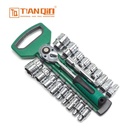 Tianqin TQ73014 20-Piece 1/2" Socket Wrench Set – Heavy Duty Professional Mechanic Tool Kit