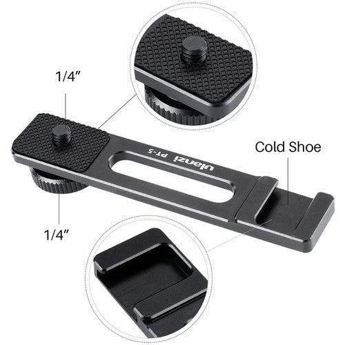 Ulanzi PT-5 Vlogging Microphone Bracket – Stable mounting bracket that securely holds microphones for improved audio setup during vlogging and content creation