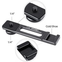 Ulanzi PT-5 Vlogging Microphone Bracket – Stable mounting bracket that securely holds microphones for improved audio setup during vlogging and content creation