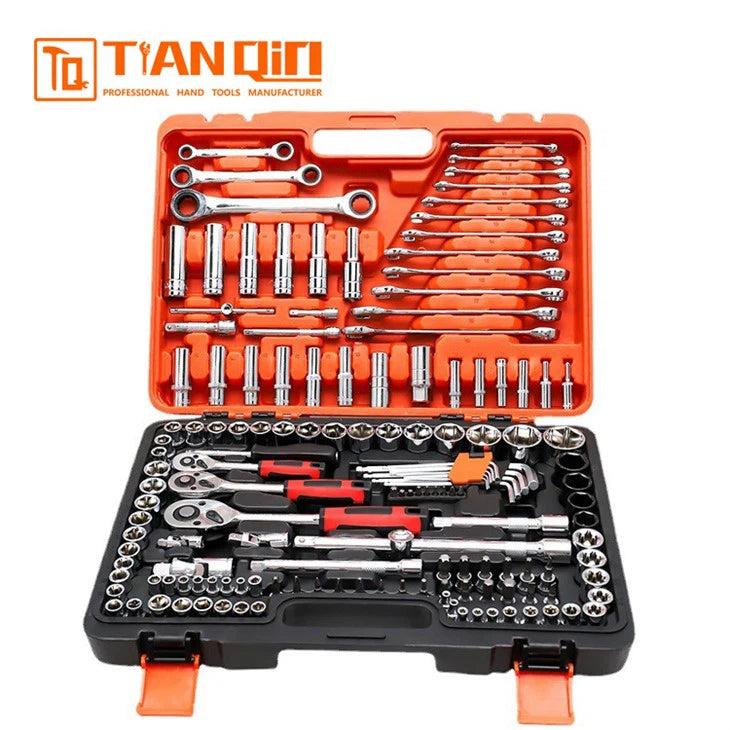 Tianqin TQ73068 151-Pcs Socket Wrench Set – Professional Heavy Duty Ratchet & Socket Tool Kit for Automotive & Home Repair