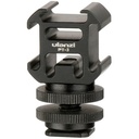 Ulanzi PT-3S Triple Cold Shoe Mount - Compact mount for attaching multiple accessories like microphones, lights, and cameras for flexible shooting setups