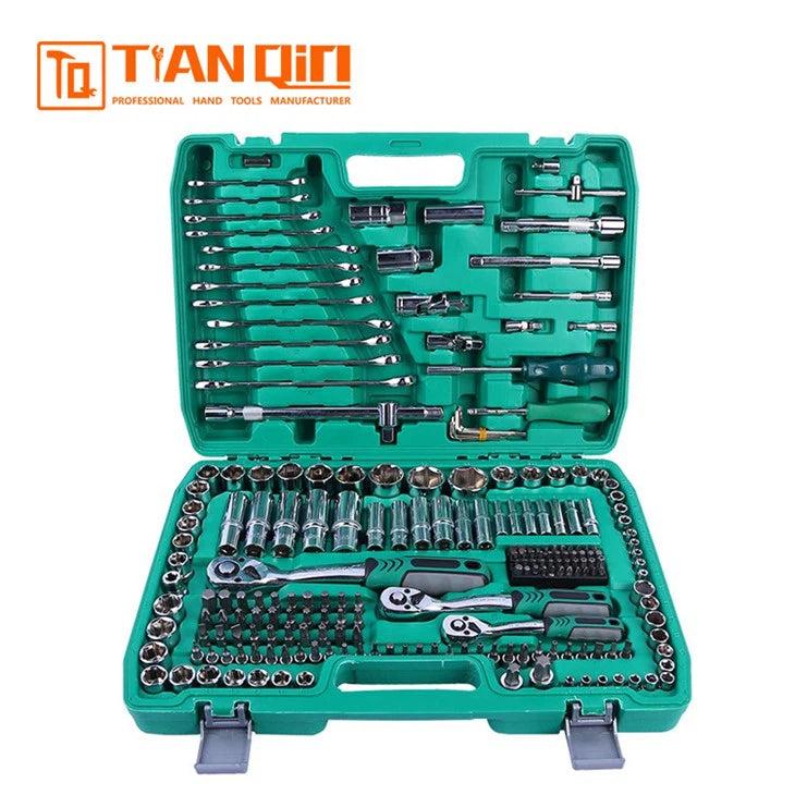 Tianqin TQ73090 216-Piece Professional Automotive Tool Set – Heavy Duty Mechanic Socket & Hand Tool Kit