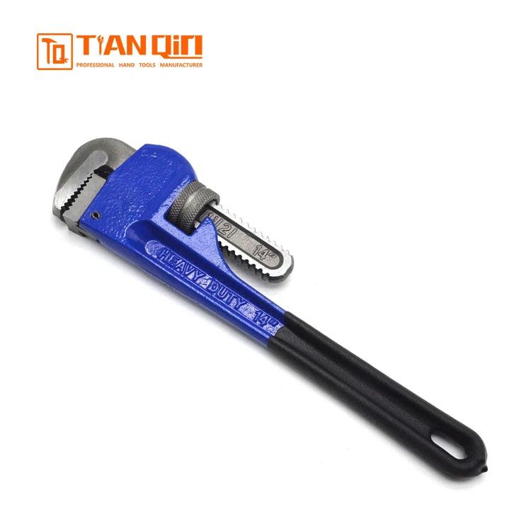 Tianqin TQ83005-48 48-Inch American Heavy Duty Pipe Wrench – 125mm Jaw, Double Eyebrow Industrial Plumbing Tool
