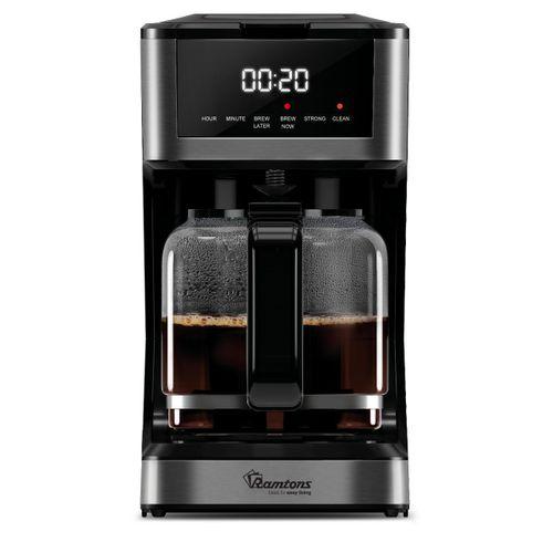 Ramtons RM/769 1.2L  Coffee Maker – Capacity, Fast Brewing, Auto Shut-Off, Stainless Steel, Home & Office Use