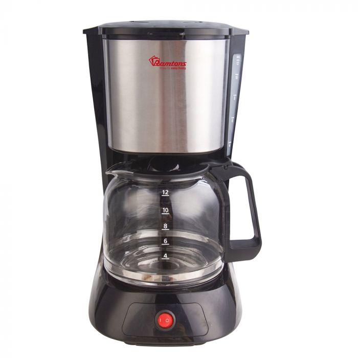 Ramtons RM/193 1.5L Coffee Maker – Fast Brewing, Glass Carafe, Auto Shut-Off, Home & Office Use