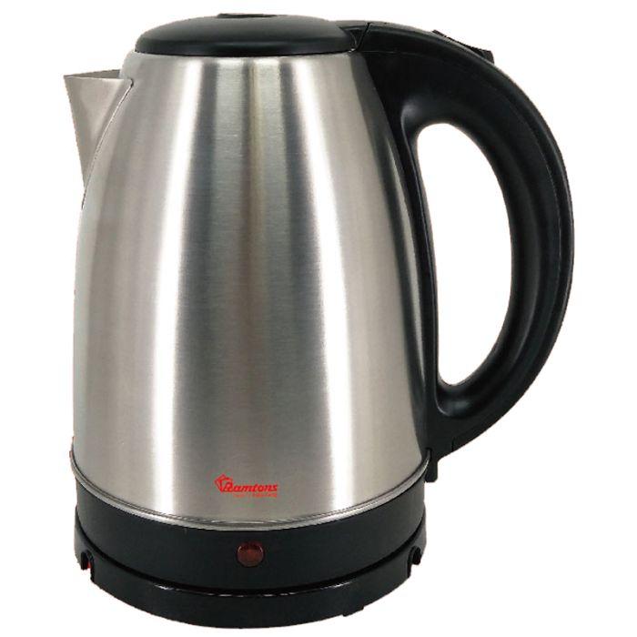 Ramtons RM/316 1.8L Stainless Steel Cordless Kettle – Fast Boil, Auto Shut-Off, 360° Rotating Base, Energy Efficient, Home & Office Use