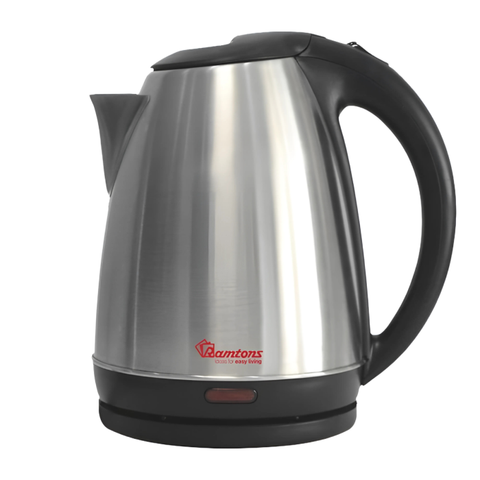 Ramtons RM/570 1.7L Cordless Electric Kettle Stainless Steel – Fast Boil, Auto Shut-Off, 360° Rotatable Base, Home & Kitchen Use