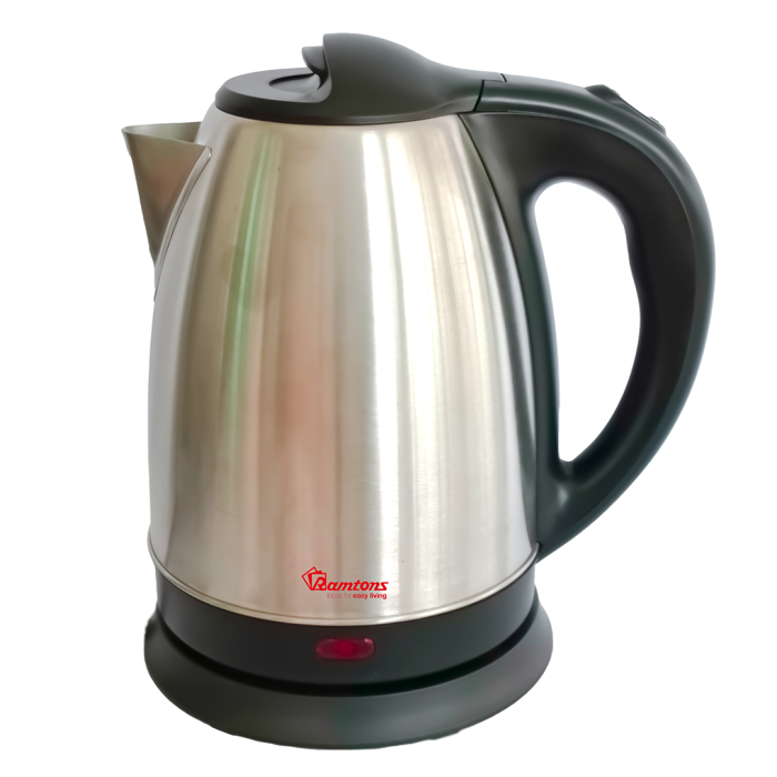 Ramtons RM/689 1.7 Liters Cordless Electric Kettle  – Stainless Steel, Fast Boil, Auto Shut-Off, 360° Rotational Base, Home & Kitchen Use