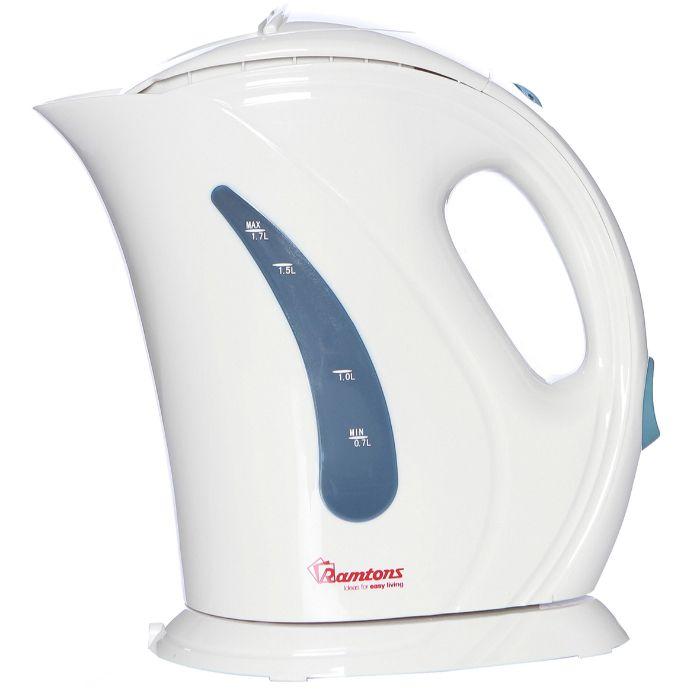 Ramtons RM/225 1.7 Liters Cordless Electric Kettle – Fast Boiling, Stainless Steel, Auto Shut-Off, 360° Base, Home & Kitchen Use