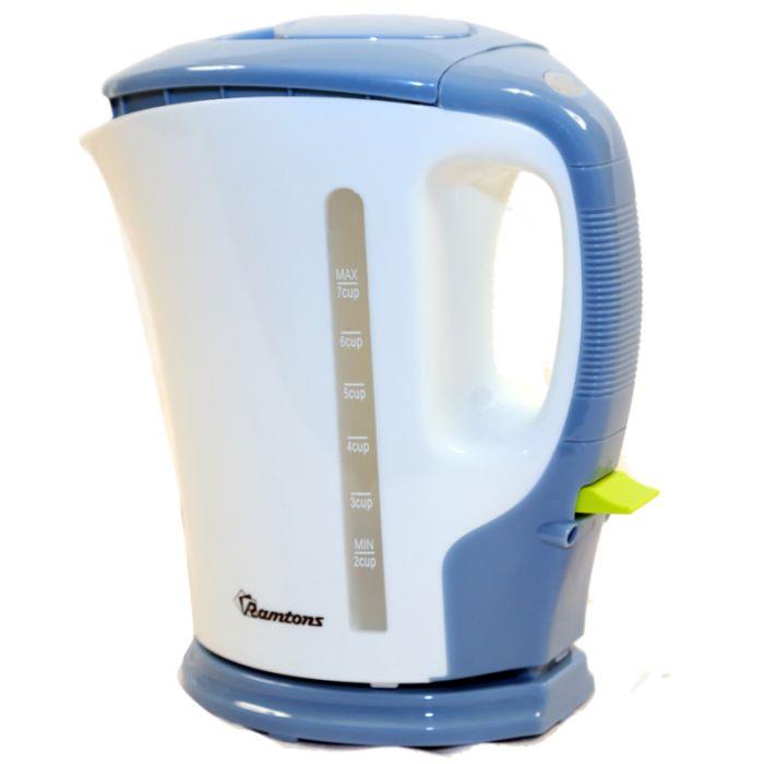 Ramtons RM/324 1.5L Cordless Kettle Euro  – Stainless Steel, Fast Boil, Auto Shut-Off, Lightweight & Durable, Home & Office Use